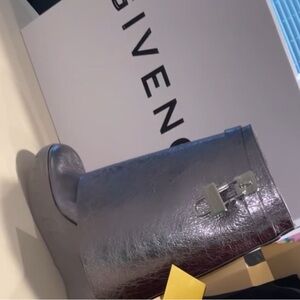 Givenchy Metallic Silver Boots